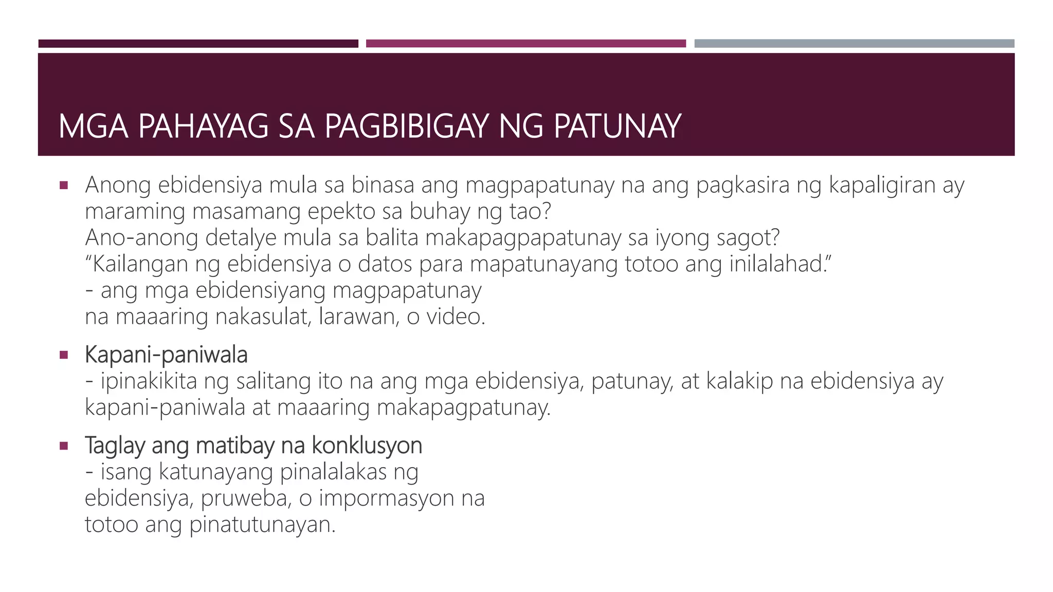 Gamit Ng Modal Filipino Grade 9 Pagsusulit