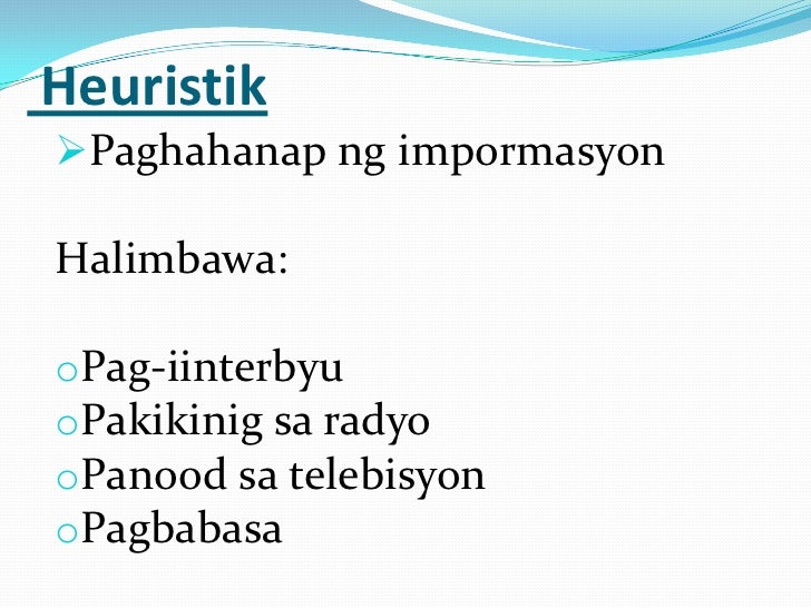 Halimbawa Ng Heuristiko Na Wika Sa Pangungusap Halimbawa Ng Heuristiko - Natasya Halimbawa Story