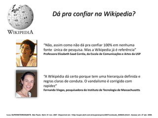 Como a Wikipedia funciona?