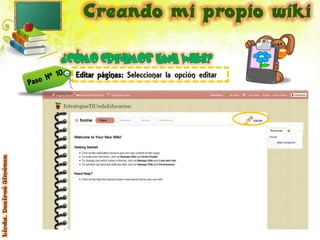 Editar páginas: Seleccionar la opción editar
Licda. Desireé Jiménez
 