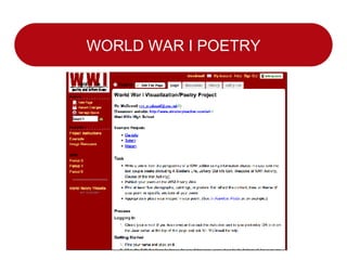 WORLD WAR I POETRY 