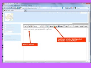 Hemen idatzi Irudi edo artxibo bat igo ahal dut botoi hau sakatzen 