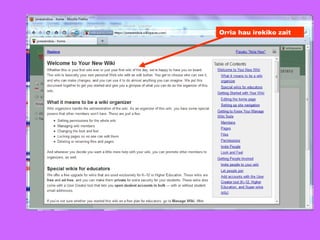 Orria hau irekiko zait 