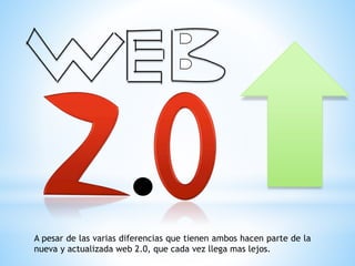 A pesar de las varias diferencias que tienen ambos hacen parte de la
nueva y actualizada web 2.0, que cada vez llega mas lejos.