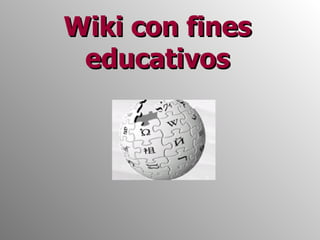 Wiki con fines educativos 
