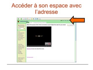 Accéder à son espace avec l’adresse 