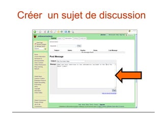 Créer  un sujet de discussion 