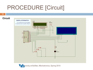PROCEDURE [Circuit]CircuitUniversity at Buffalo, Mechatronics, Spring 201014