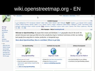 Wiki of Open Street Map | ODP