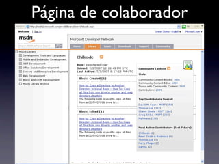 Página de colaborador
 