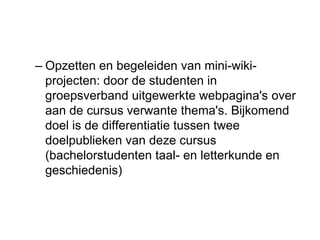 Wiki: samen schrijven