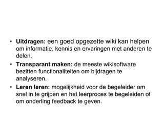 Wiki: samen schrijven