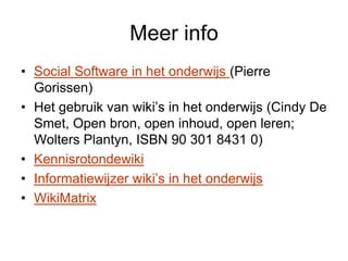Wiki: samen schrijven