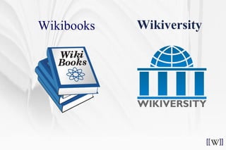 Wikibooks Wikiversity 