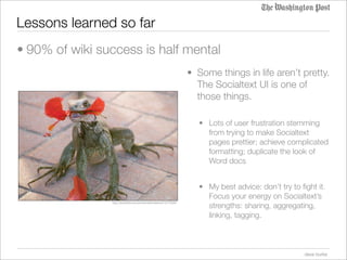 Wiki workspace pilot update