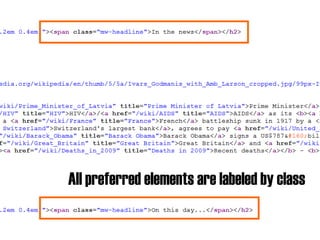All preferred elements are labeled by class 