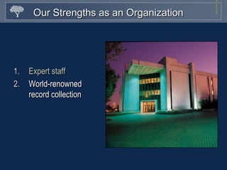 Challenge: Update content fasterResearch advice on FamilySearch.org revised 2001-2006. 