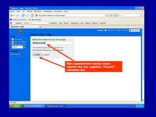 Nire azpiatal berri honen izena idazten dut eta, segidan, “Create” sakatzen dut 