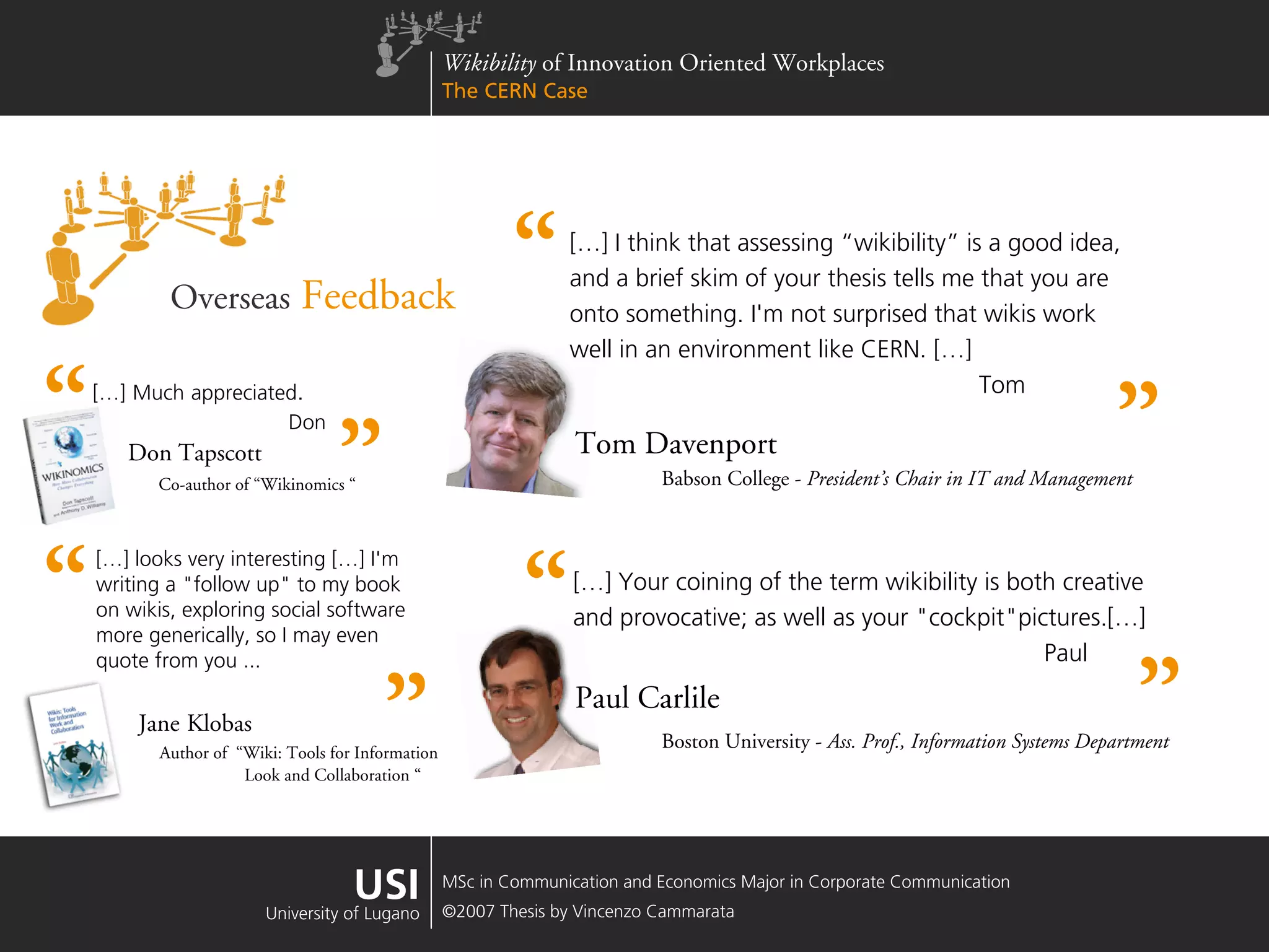 Wikibility of Innovation Oriented Workplaces - The CERN Case