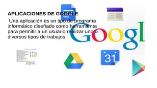 Wiki; Blogger; Aplicaciones de Google