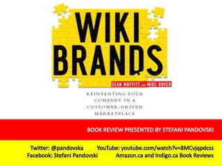 BOOK REVIEW PRESENTED BY STEFANI PANDOVSKI Twitter: @pandovska 	YouTube: youtube.com/watch?v=8MCvjqpdcss Facebook: Stefani Pandovski	Amazon.ca and Indigo.ca Book Reviews 