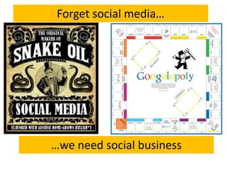 Forget social media……we need social business