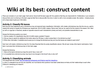 Wiki at its best: construct content 