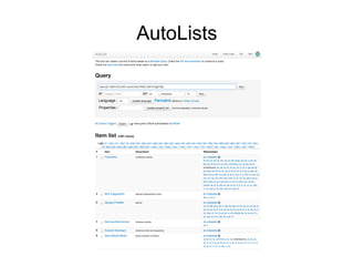 AutoLists

 