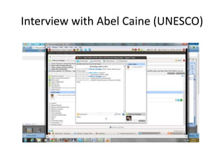 Interview with Abel Caine (UNESCO)
 