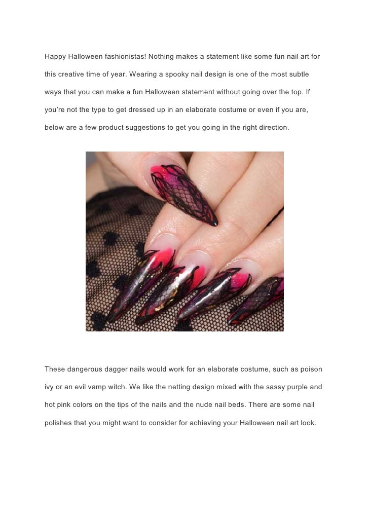 Wikifashionista Com Beauty Tip Halloween Nail Art Wikifashionista Com Beauty Tip Halloween Nail Art