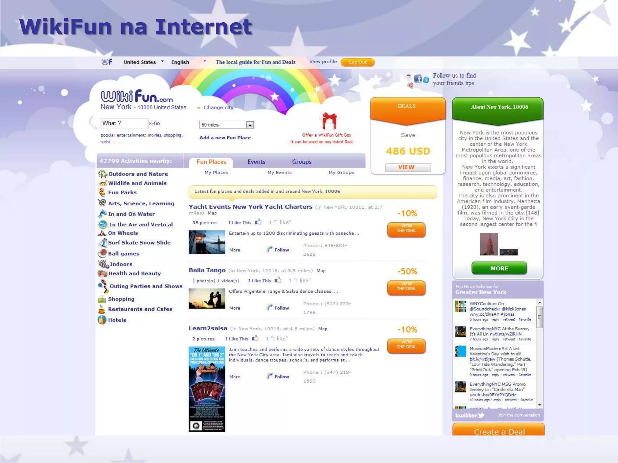 WikiFun na Internet
 