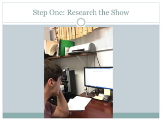 Step One: Research the Show
 