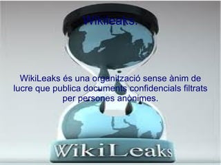 -Julian Assange, un periodista australià i activista d'Internet . Wikileaks. 