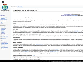 III.

Bid Wikimania Esino Lario, https://meta.wikimedia.org/wiki/Wikimania_2015_bids/Esino_Lario

 