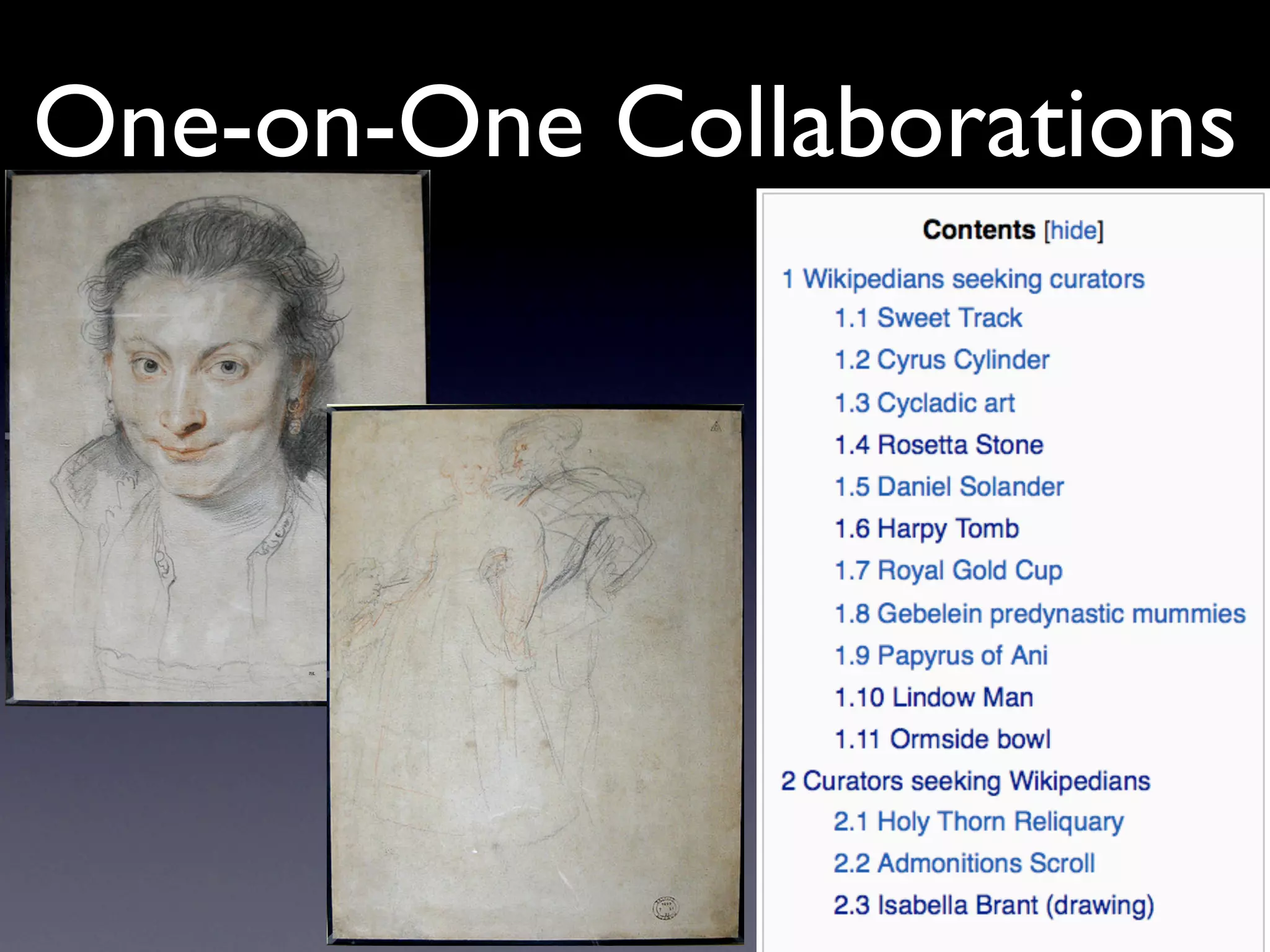 One-on-One Collaborations
 