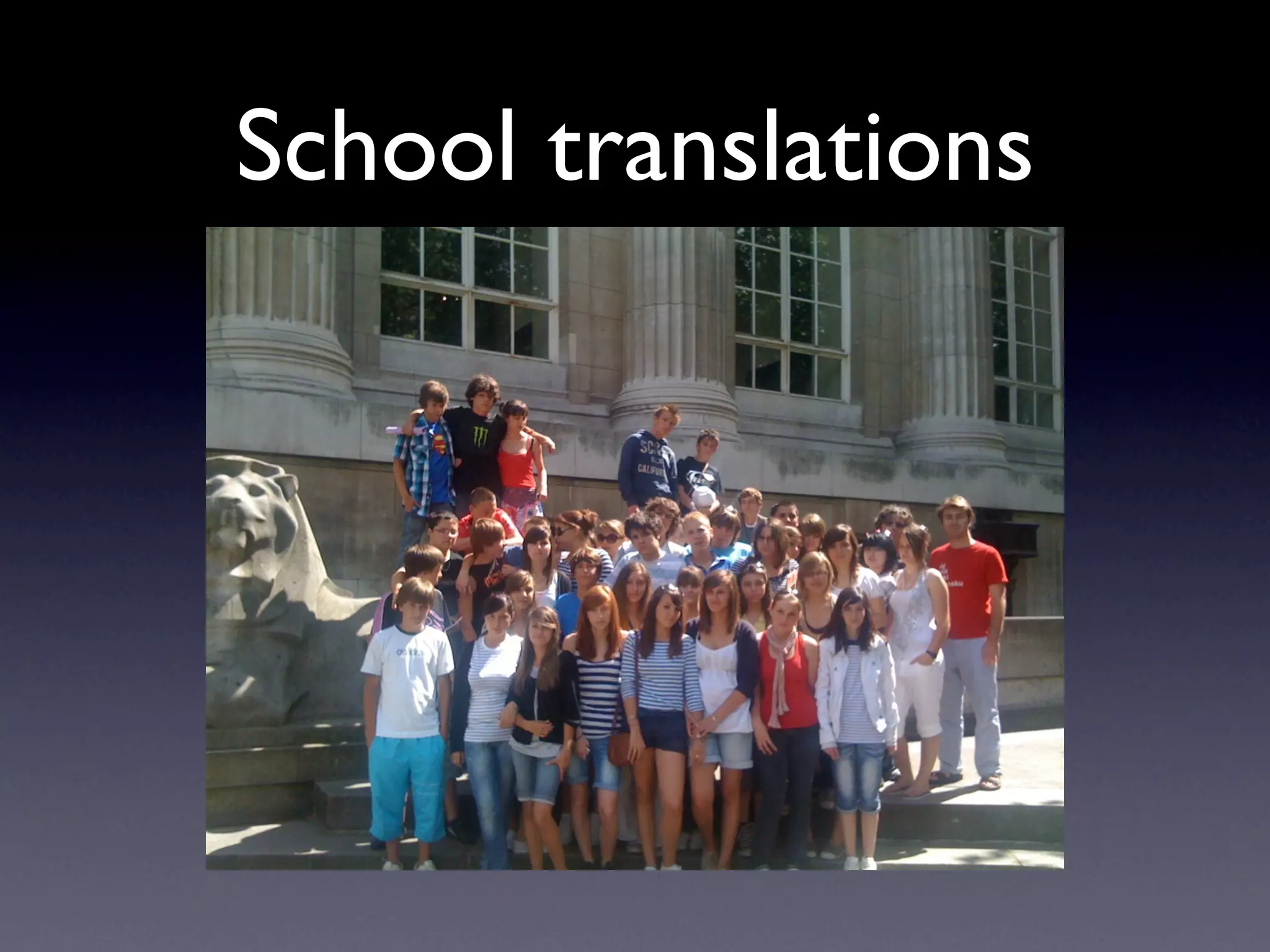 School translations
 