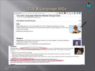 31 | Presentation Title | Month
2006
 