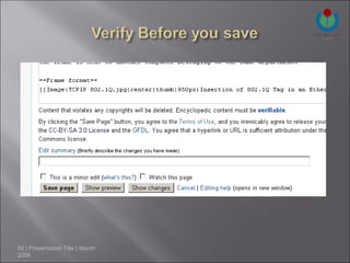 58 | Presentation Title | Month
2006
 