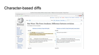 Character-based diffs
 
