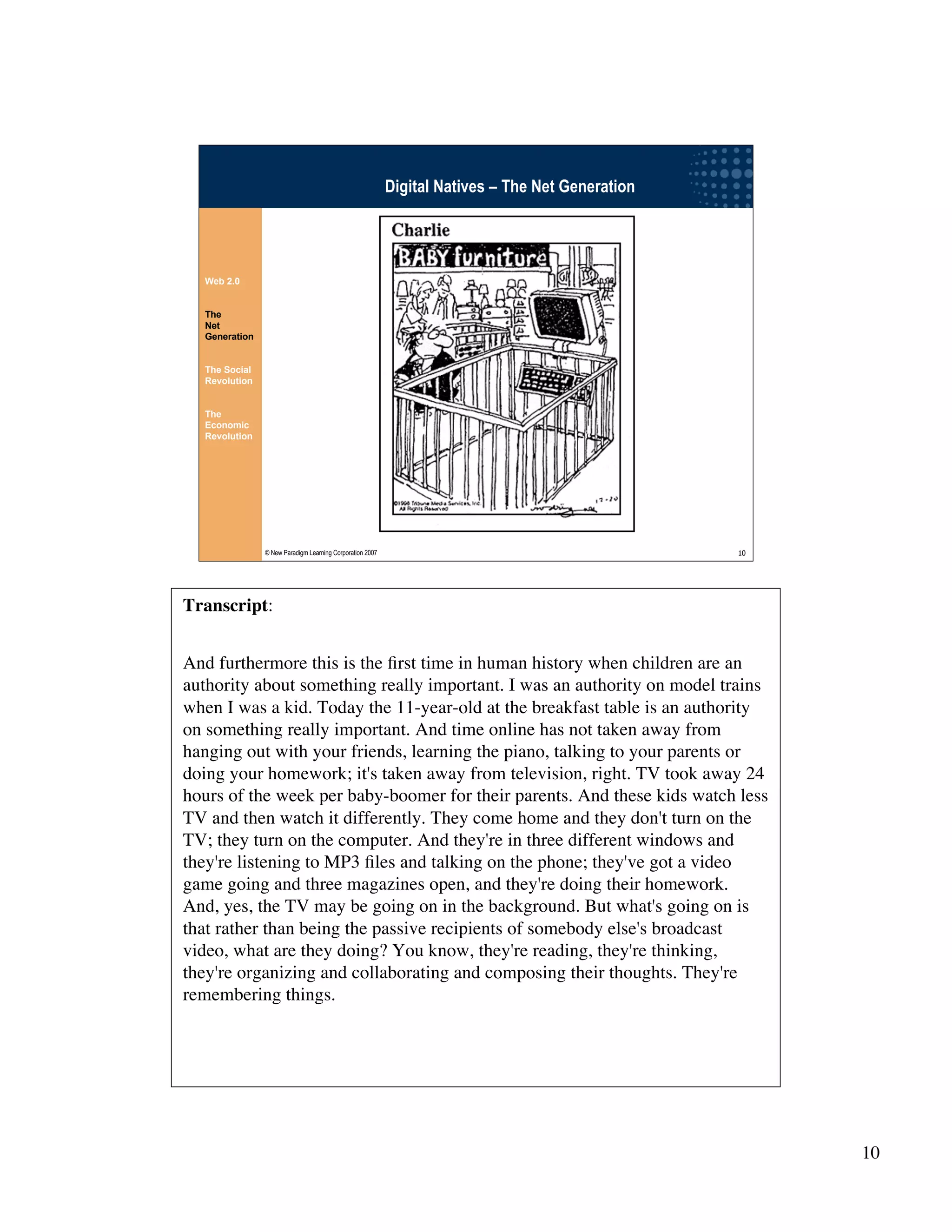 Wikinomics - Winning With The Enterprise 2.0 - with transcript