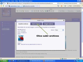 Clico subir archivos
