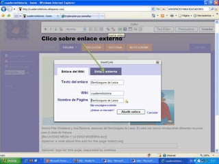 Clico sobre enlace externo