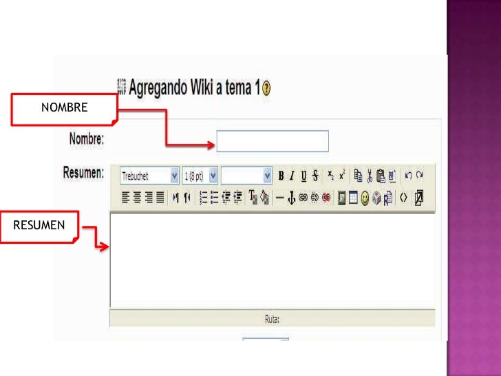 NOMBRE<br />RESUMEN<br />