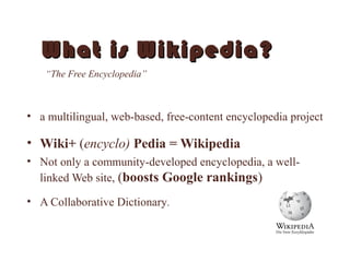 Wikipedia Explained Through Image Wikipedia | PPT