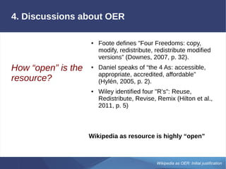 Wikipedia as OER | PPT