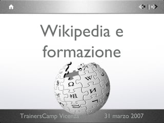 Wikipedia e formazione ,[object Object]