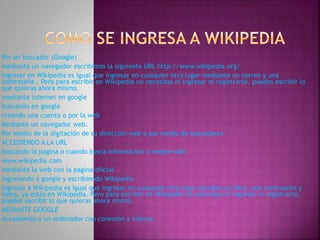 Http Wikipedia Wikipedia | PPTX