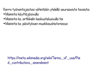 #Käsityöwiki? Käsityö-
artikkelit Wikipediassa.
 