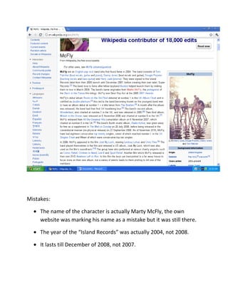 Wikipedia (mistakes)