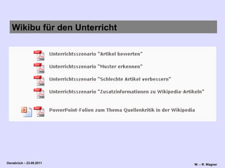 Wikibu für den Unterricht 